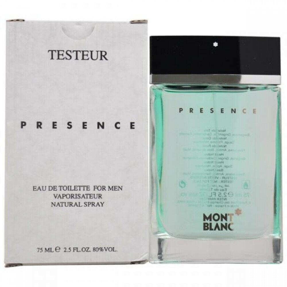 Tester - Mont Blanc Presence 75ml EDT Spray For Men