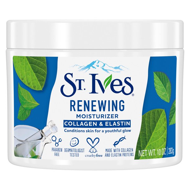St.Ives renewing collagen and elastin moisrurizer conditions skin 10oz/283g