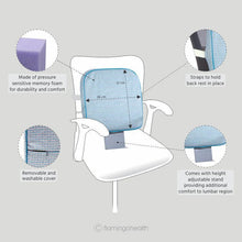 Load image into Gallery viewer, Flamingo Coccyx Cushion for Office - Stable Seat for Back Support
